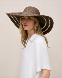 Trenery - Hyams Woven Sun Hat in Espresso
