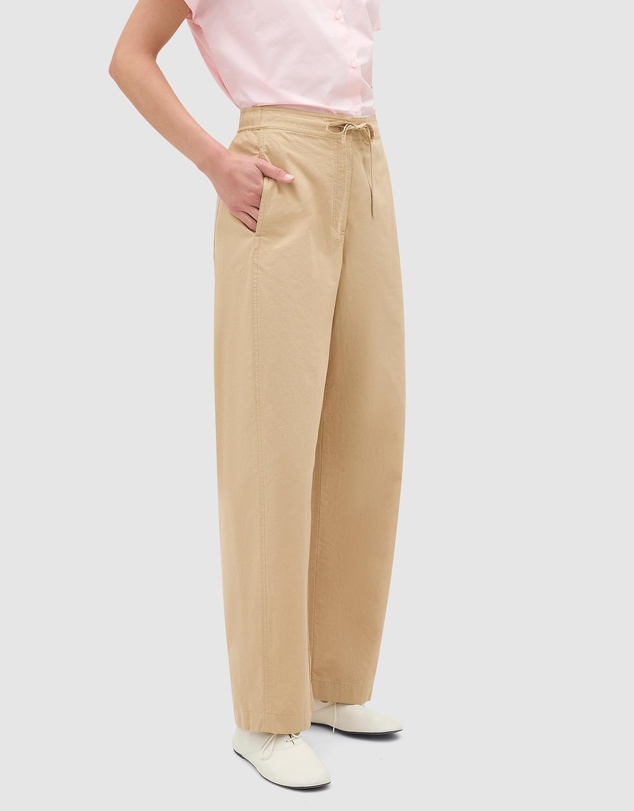 Oroton - Barrel Leg Cotton Pants