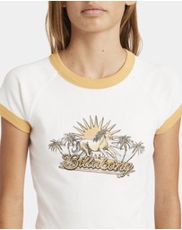 Billabong - Girls 6 to 14 Seaside Session Ringer Raglan T-Shirt