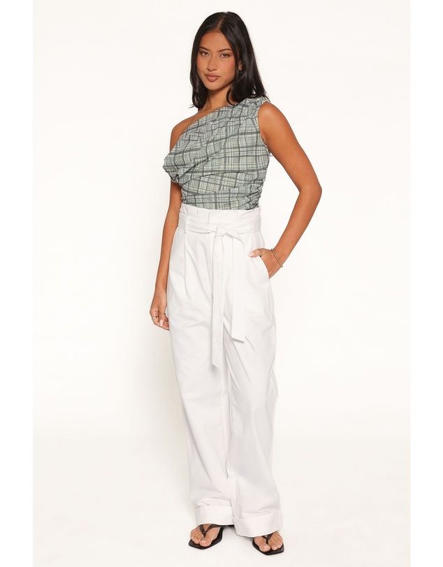 Petal & Pup - Evelyn Paperbag Trouser Pants - White