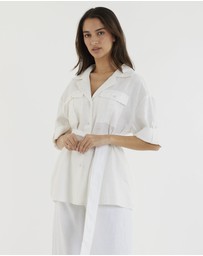 Amelius - Jade Oversized Linen Shirt