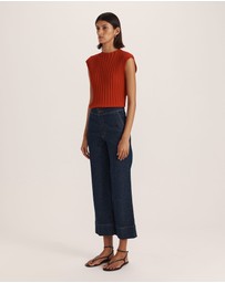 SABA - Ava Cropped Wide Leg Jean