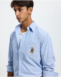 Polo Ralph Lauren - Custom Fit Dog-Embroidered Oxford Shirt