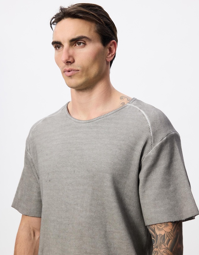 Surrounded By Ghosts - The Arsenic Relaxed Waffle Knit Long Tail T-Shirt