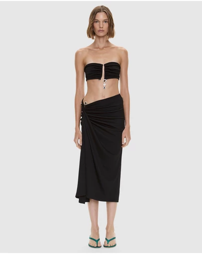 Christopher Esber - Droplet Crystal Clasp Cascade Skirt
