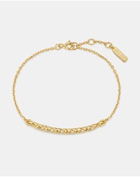 Ania Haie - Ania Haie Gold Twisted Bar Bracelet