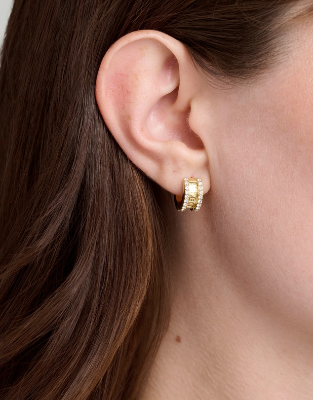 Ted Baker - ROSY: Crystal Roll Huggie Earrings