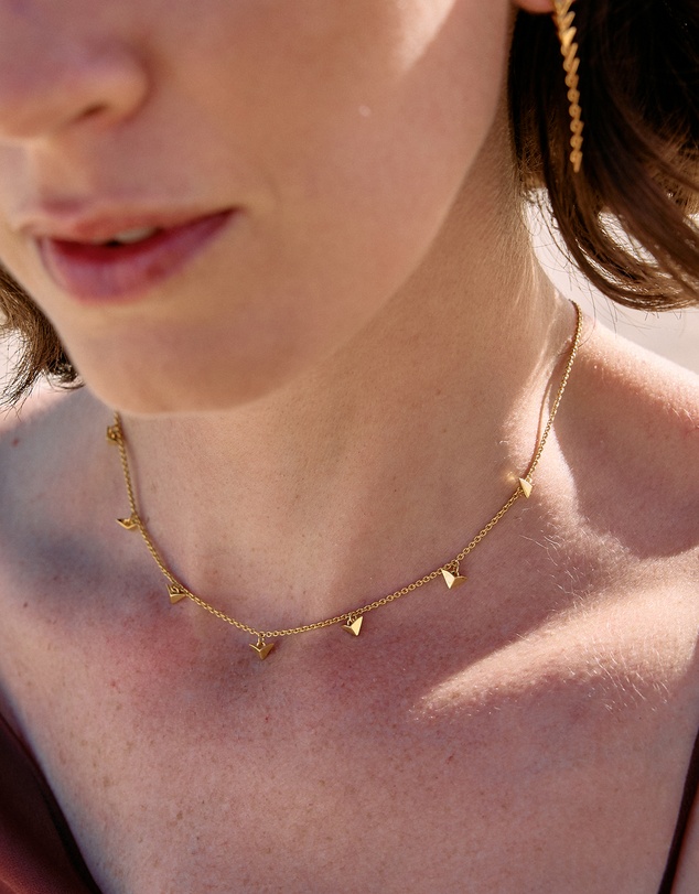 Rachel Jackson - Dreamcatcher Bird Choker Necklace Gold