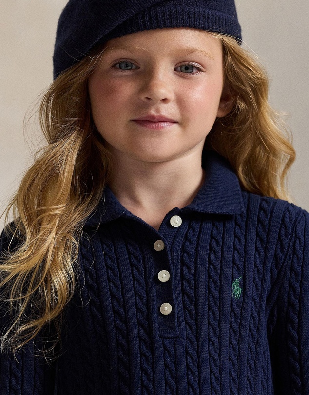 Polo Ralph Lauren - Mini-Cable Polo Sweater Dress - ICONIC EXCLUSIVE - Babies-Kids