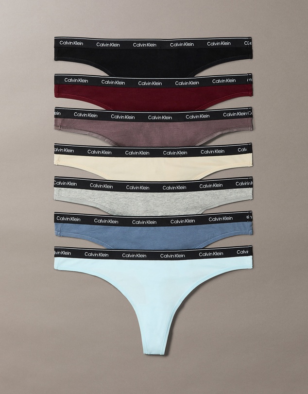 Calvin Klein - 7-Pack Icon Logo Thongs