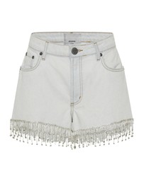 ONE TEASPOON - Razzle Dazzle Truckers Mid Waist Relaxed Shorts Blue