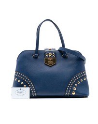 Pre-Loved by Azura Reborn - Pre-Loved Studded Saffiano Cuir Promenade Satchel