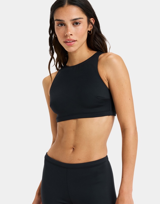 Roxy - Womens Pro Wave Crop Top Bikini Top