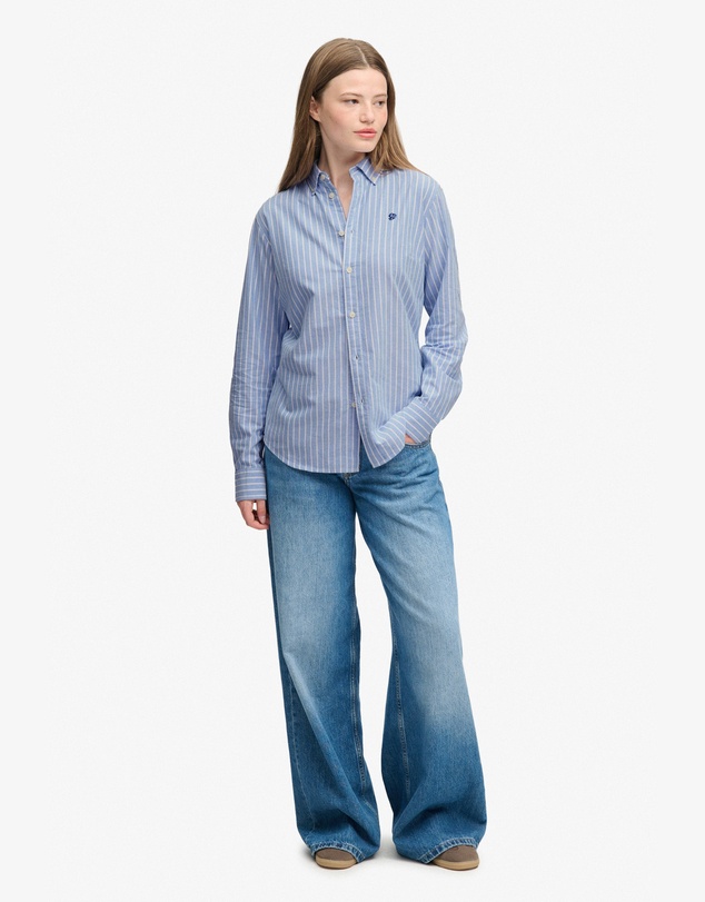 Superdry - Slim Oxford Button Down Long Sleeve Shirt