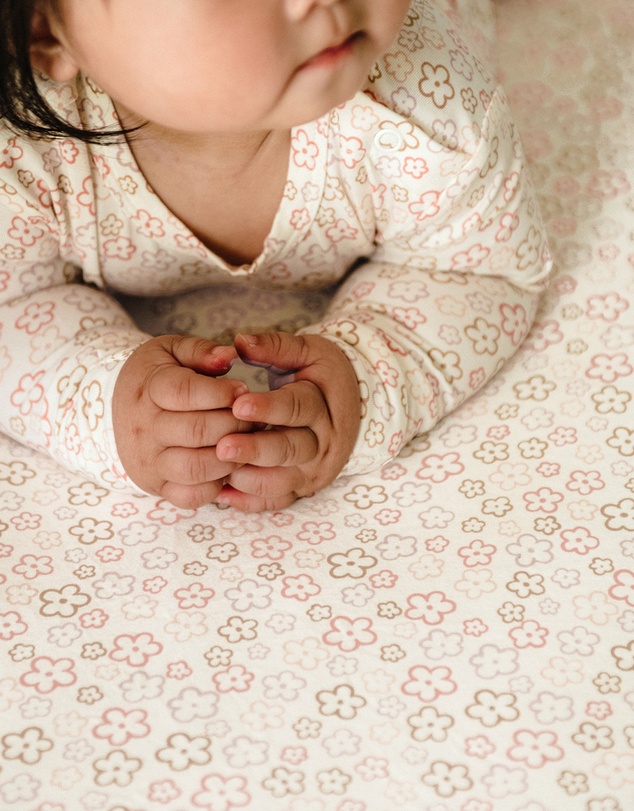 Kynd Baby - Fitted Cot Sheet in Spring Blossom