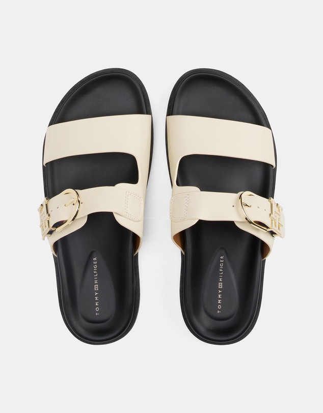Tommy Hilfiger - Leather Sporty Mules - Women's