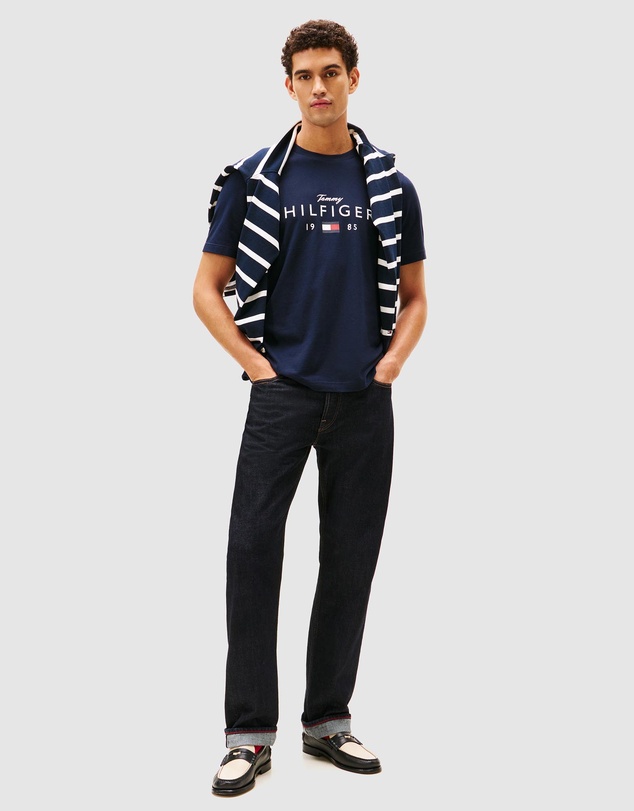 Tommy Hilfiger - Logo Graphic Jersey Crew Neck T-Shirt