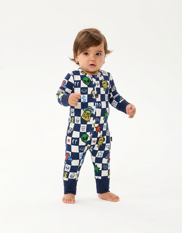 Rock Your Baby - Far Out Check Coverall
