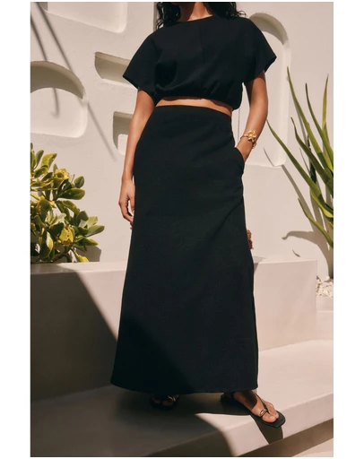 NEXT - Textured Jersey Midi Skirt