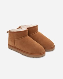 Ozwear Connection Uggs - Ugg Boots Genuine Australian Sheepskin Unisex Ankle Classic Suede