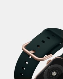 Friendie - Silicone Band with Modern Gold Buckle – The Byron – Apple Compatible