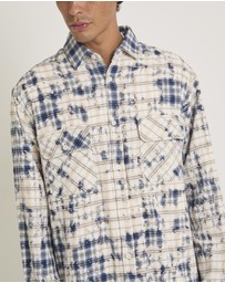 Insight - Bleached Flannel Long Sleeve Shirt