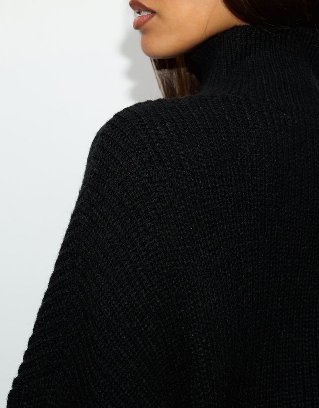 Dazie - Riley Funnel Neck Knit Jumper