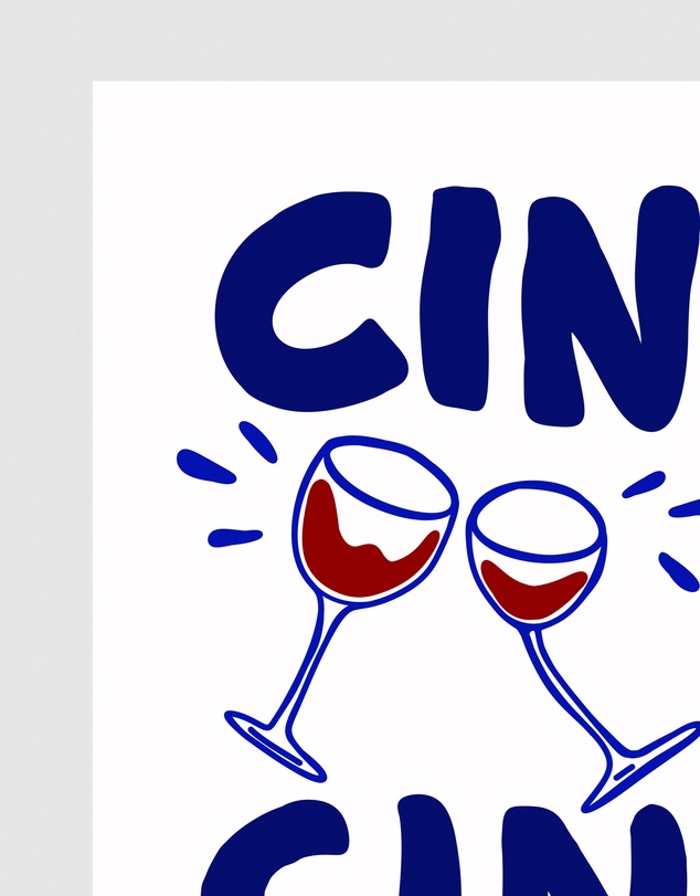 Inka Arthouse - Cin Cin Art Print by Paige Byrne