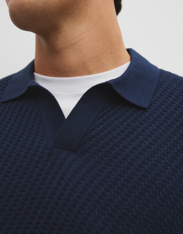 Country Road - Australian Cotton Basket Knit Polo