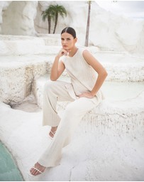 Soon Maternity - Collette Linen Knit Pants