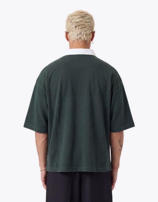 Zanerobe - Box Crop Polo Forest/White