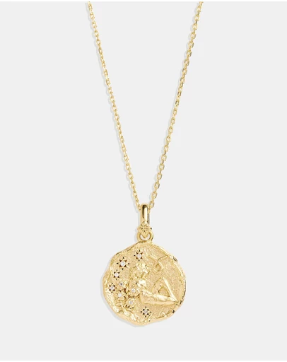 By Charlotte - She Is Taurus Zodiac Necklace