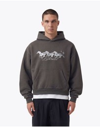 Zanerobe - Stallion Box Crop Hood Charcoal