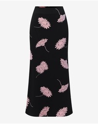Forcast - Felicia Floral Satin Skirt