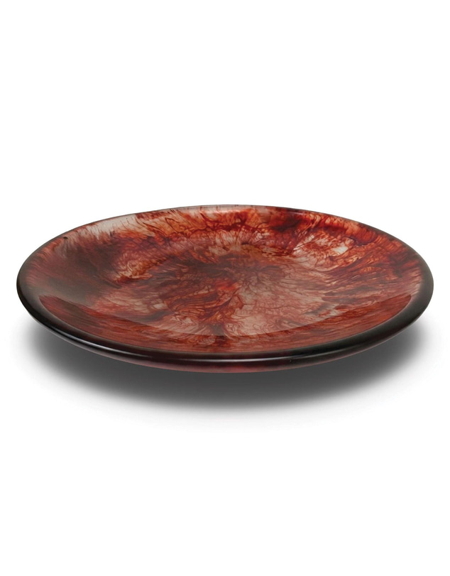 Urban Attitude - Urban Attitude SHAY Extra Large Bowl Height 6cm lowest 12cm highest by Width 52.5cm x 60cm - Berry Red