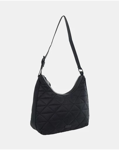 Pierre Cardin - Pierre Cardin Ladies Nylon Geometric Hobo Bag