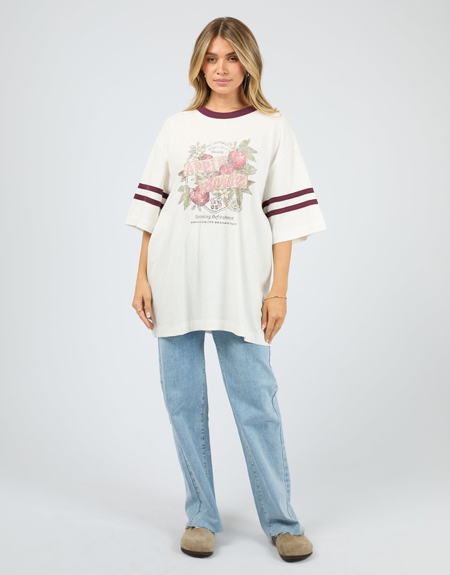 All About Eve - Spritz Time Oversized Tee Vintage White