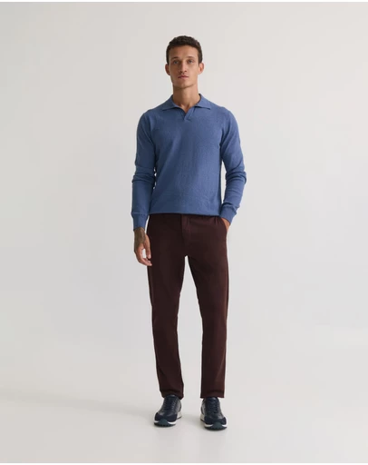 Oxford - Dominic Open Polo Collar Knit