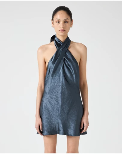 Third Form - Crush Wrap Neck Mini