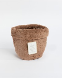 Living Textiles - Sherpa Storage Basket - Cuddly Bear
