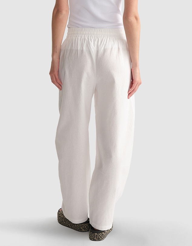 Decjuba - D-Luxe Linen Blend Barrel Pants