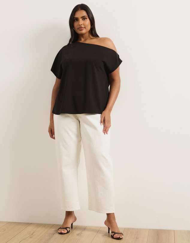 Atmos&Here Curvy - Willow Off Shoulder Top