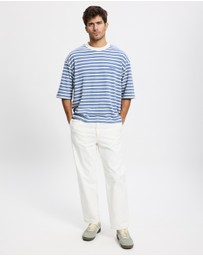Zanerobe - Stripe Crop Flow Tee