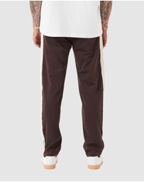 Zanerobe - Stitched Football Trackpant Dk Choc