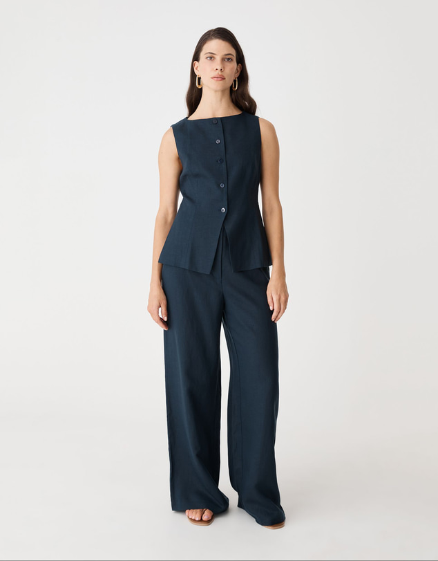 Forcast - Phoebe Linen Lyocell Vest Top