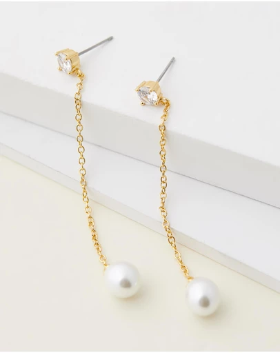 Stephanie Browne - Mode Pearl Earrings