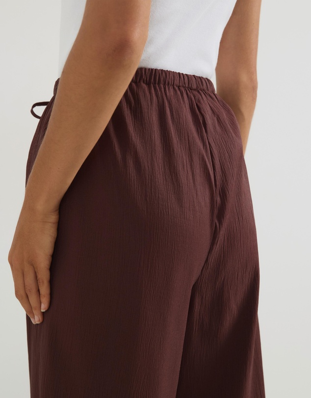 Atmos&Here - Hailey Relaxed Drawcord Organza Pants
