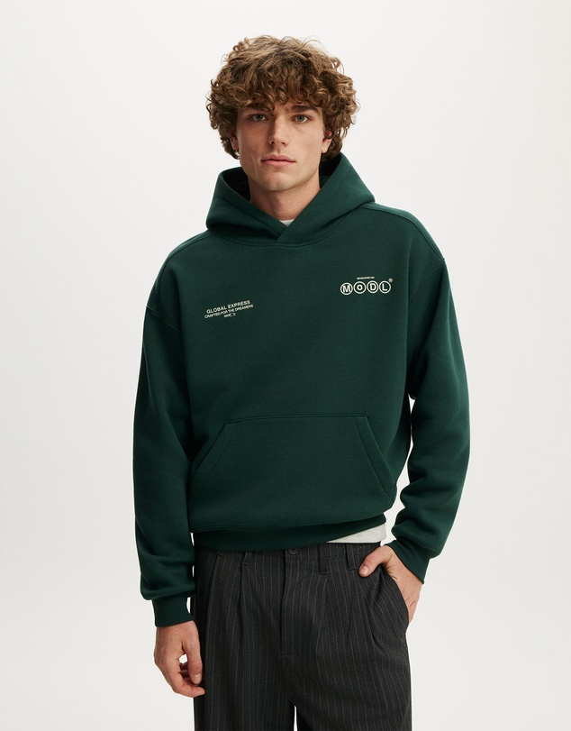 Cotton On - Box Fit Graphic Hoodie