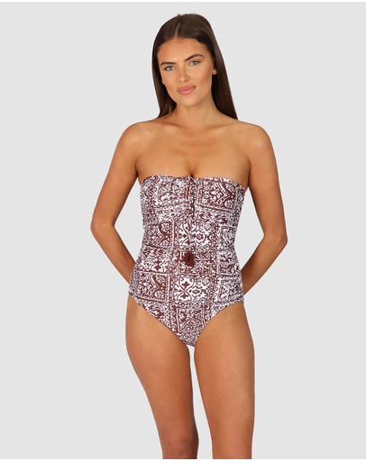 Baku Swimwear - Havana Bandeau One Piece Swimsuit