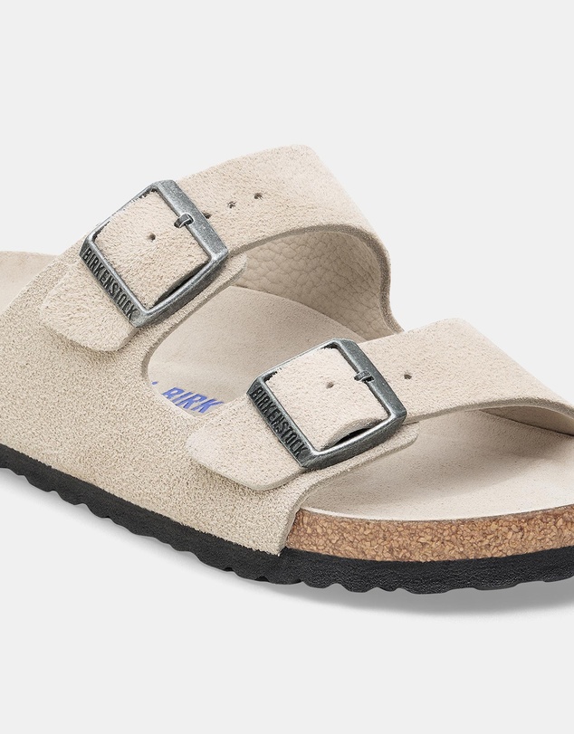 Birkenstock - Arizona SFB Tonal Footbed Suede Leather Regular - Men's
